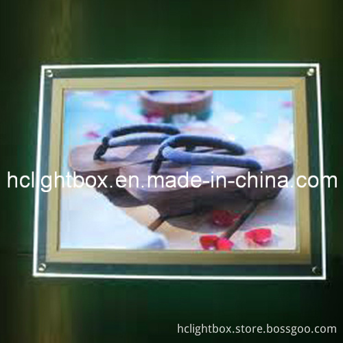 Crystal Light Box Magnetic Frame Illuminated LED Spuer Slim Crystal Light Box
